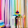 18 stuks Kleurrijke Crêpepapierlinten, Geschikt voor Regenboogfeesten, Feestdecoraties, Verjaardagen, Bruiloften, Kerstmis, Halloween