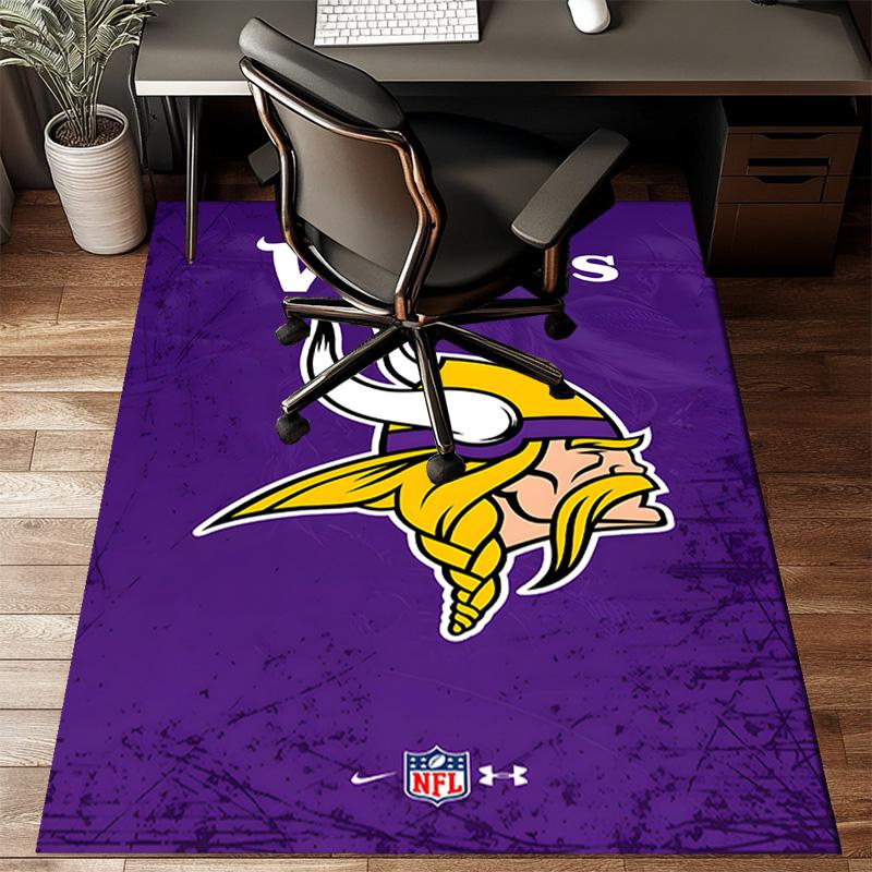 Vikings Team Spirit Rug Game Carpet, Floor Mat for Bedroom Living Room Entryway Rug, Home Decor Idea Gift for Christmas Birthday