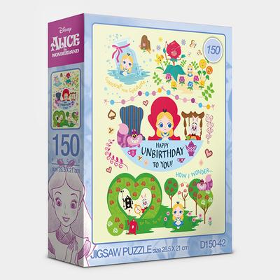 Alice no País das Maravilhas Quebra-cabeça Animação Disney 150 Peças