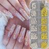 Gold & Silver Cross Starburst Nail Art Studs and Dots