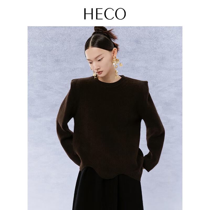 HECO ManRuo New Chinese Style Wool Blend Pullover Sweater for Women