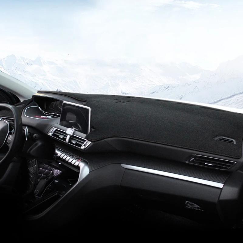 Car For Peugeot 3008 5008 GT Hybrid 2016 -  Dashboard Cover Mat Avoid Light Pads Anti-UV Carpets 2017 2018  20