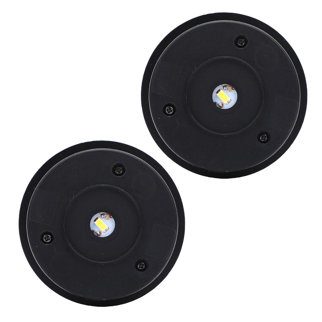 2pcs Solar Light Replacement Tops Round Water Proof Solar Lantern Light Parts for Outdoor Garden Pathway Yard 7cm
