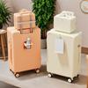 Front Hook Trolley Luggage Case for Students, Large Capacity Travel Case, Secure Men's Password Suitcase