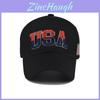 Classic Usa Embroidered Baseball Cap With Adjustable Fit For Men Summer Casual Wear