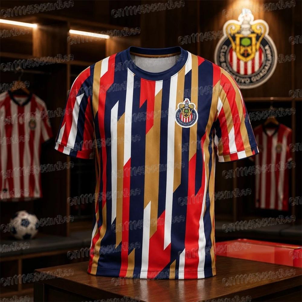 2026 Guadalajara Chivas Luis Romo #7 Fotbalový dres Letní 3D Sportovní