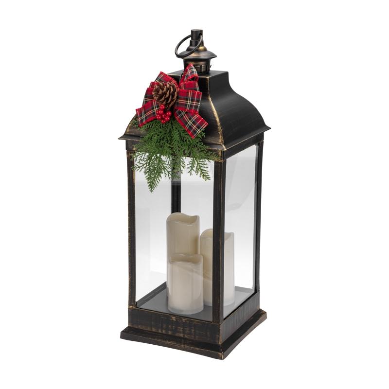 

Lamp Neon-night 513-049 Decorative With Three Candles Bronze 24x24x65cm Warm White