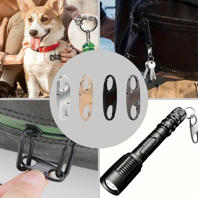 1pcs Anti-theft Zipper Clips - Secure Locking Zipper Head Replacement Multi-Purpose Hook Double Opening Universal Connector
