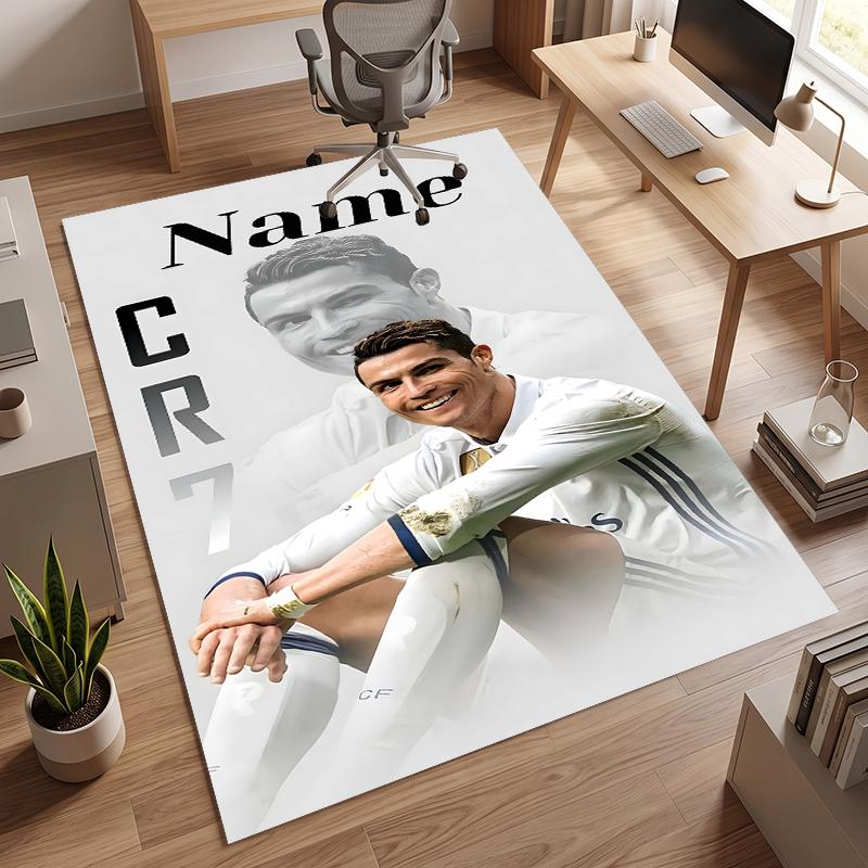 CR7 (37) Personalisierter Name Büro Teppich Stilvolle Dekoration für Wohnzimmer Schlafzimmer Küche