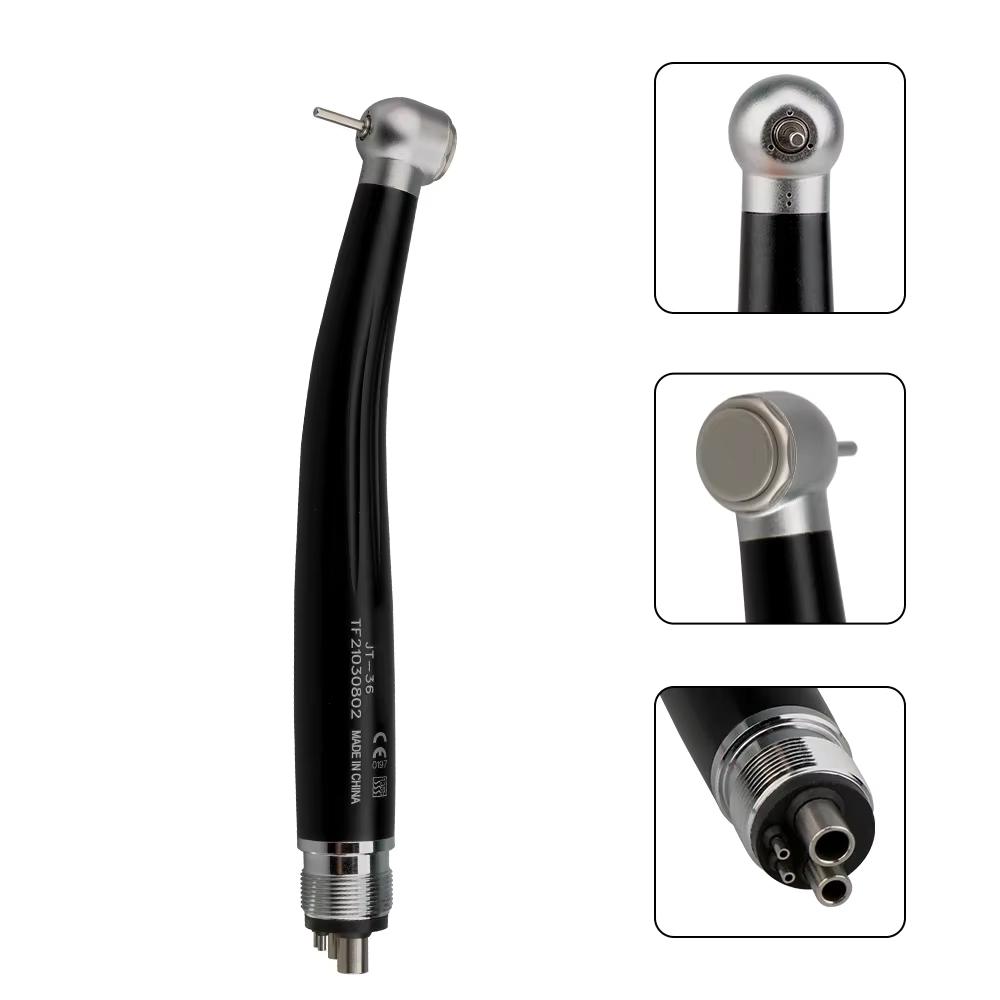 Dental Handpiece High Speed Push Button 1 Water Spray Light Ceramic Bearings Dentistry Tips Air Turbine High Rotation Pens