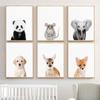Giraffe Panda Elefant Leinwand Poster für Kinderzimmer Wand Kunst Bild Druck Tier Leinwand Malerei Nordic Kid Baby Schlafzimmer Kunst