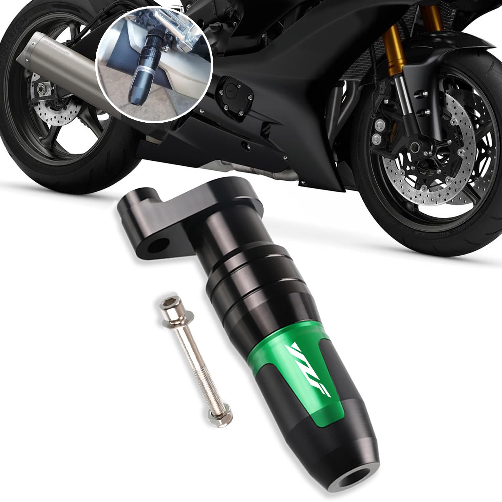 

KAGEFUNE For YZF R6 YZF R25 YZF R7 2025 Motorcycle CNC Aluminum Alloy Accessories зелёный