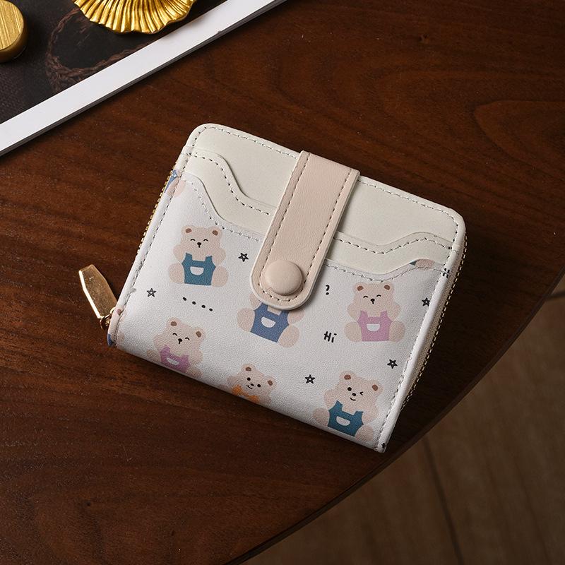 2025 Cute Japanese-Style Cat Coin Purse: Slim, Foldable, Short Wallet for Women