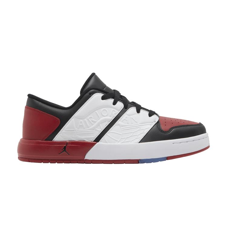 Jordan Nu Retro 1 Low Varsity Red Black 45