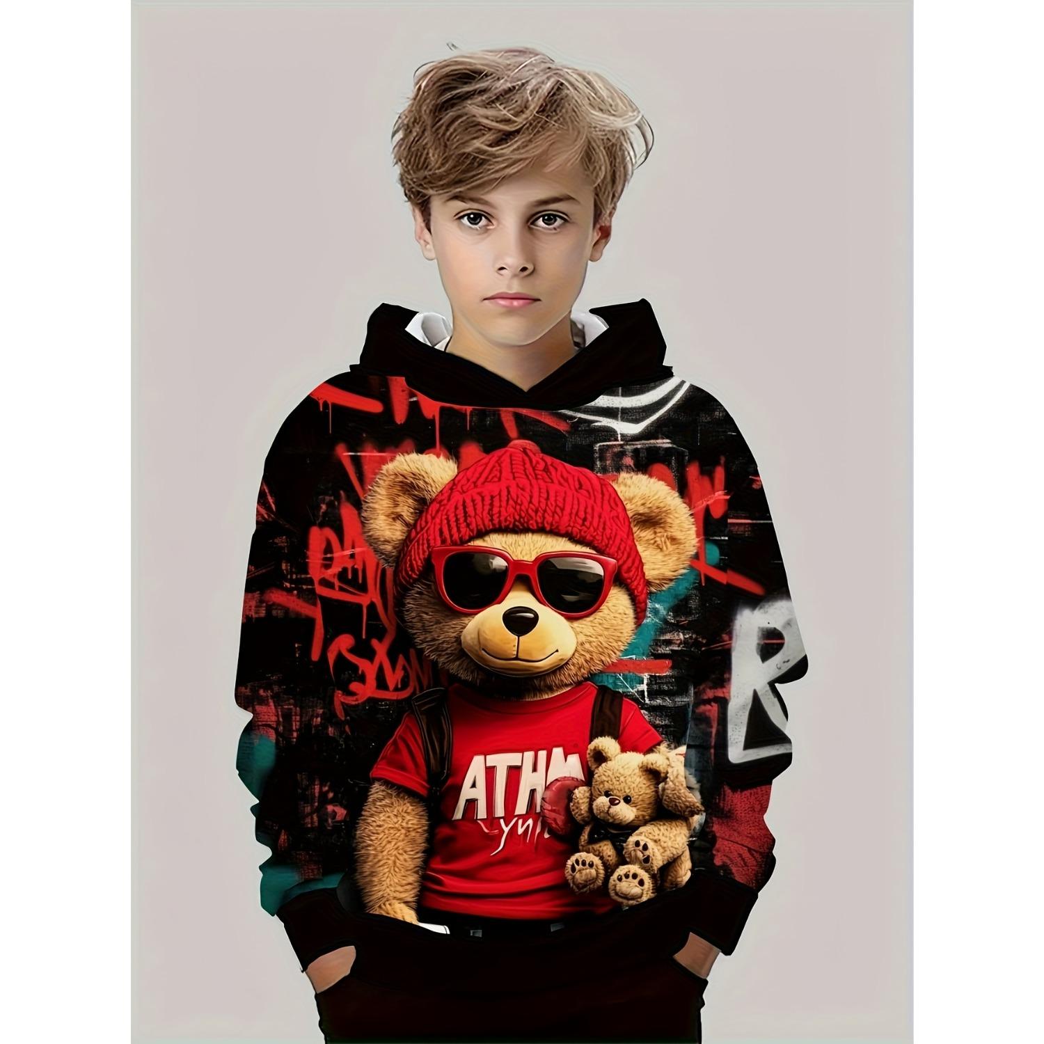 Новые толстовки для мальчиков и девочек с 3D-принтами для комфортной осени и зимы толстовки с длинным рукавом 13-14Y 1270₽