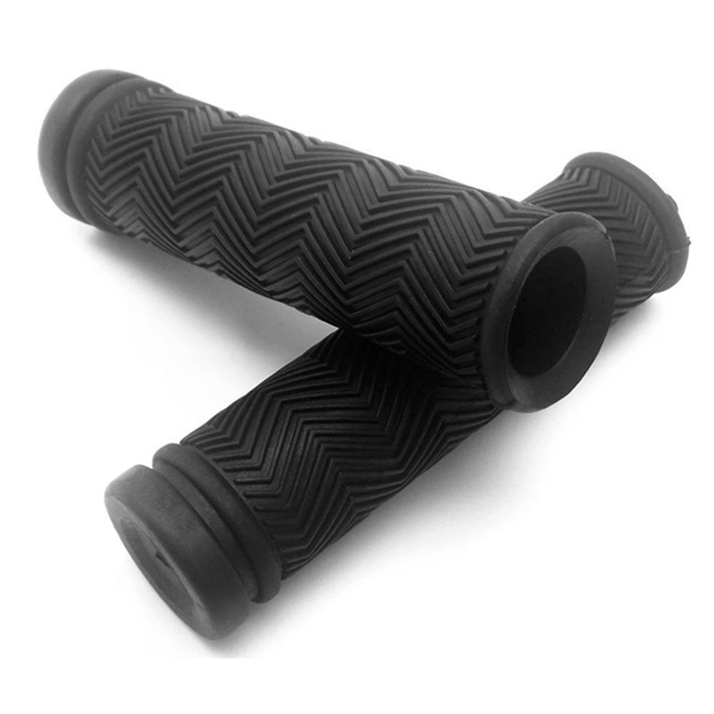 1 Pair Bike Handlebar Grip Non-slip Rubber Textured Bicycle Grip For Mountain Road Bike Parts Dropship