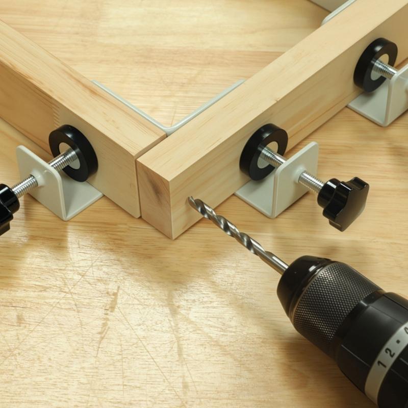 90Degree Corner Clamp Drawer Installation ClipFor Seamlessly Woodwork Connection