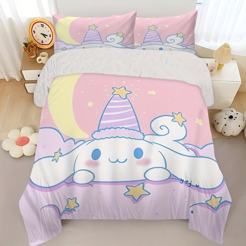 

Cinnamon Dog Print Quilt Cover Set Cartoon Print Cute Bedroom Supplies Soft And Comfortable For All Seasons 90x200cm