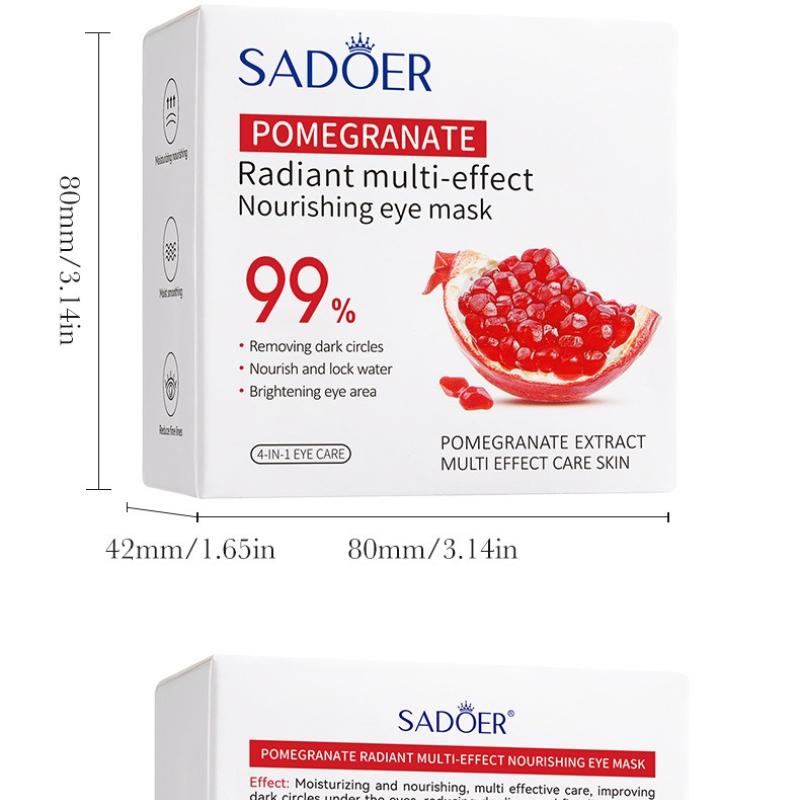 Red Pomegranate Eye Mask SADOER Moisturizes the eye area to improve dark circles and eye lines