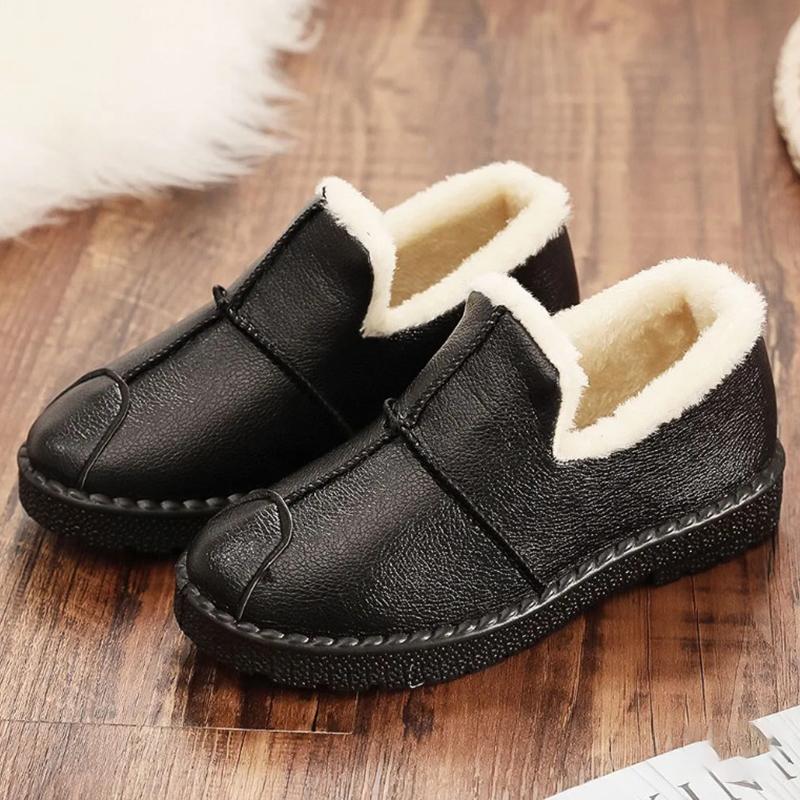 Winter Women's Shoes Waterproof Padded Warm Work Thick Bottom Elderly Boots