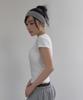 Lisjiseoul Daily Slim Fit Short Sleeve Tee With Built-In Cap