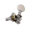MoyinMusic BQLZR 2R2L Tuning Pegs Machine Heads for Ukulele 4-String Guitar with Ivory Buttons