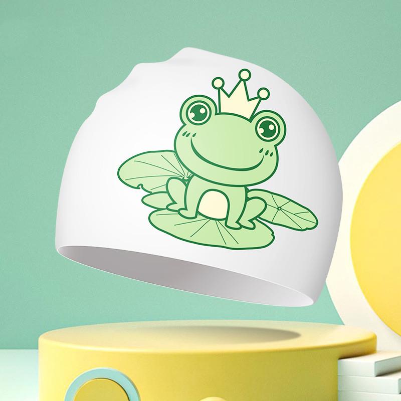 Kids Swimming Caps Cartoon Swimming Cap for Boys and Girls Adult Bear Printed Swim Caps for Women Swim Cap Swimming Accessories