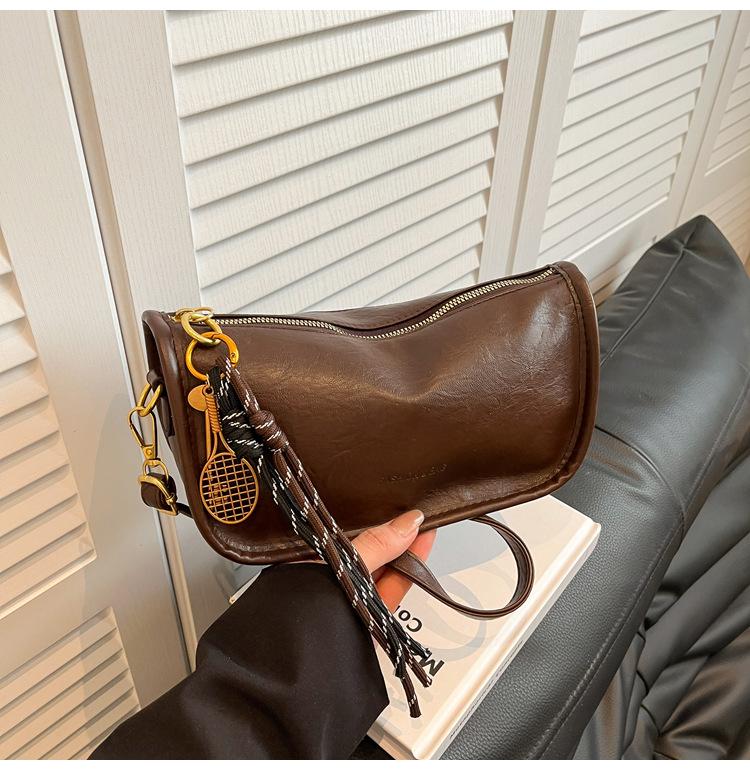 

Fashi Crossbody Bags for Women Large Capacity Shoulder Bag Retro Vintage Comfortable and Versatile Texture Handbag Pillow Bag