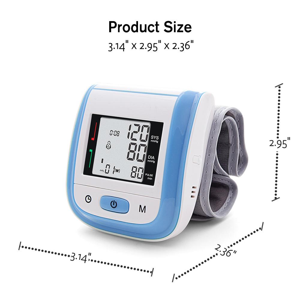 yongrow Automatic Wrist Blood Pressure Monitor with Digital LCD Display & Adjustable Wrist Cuff
