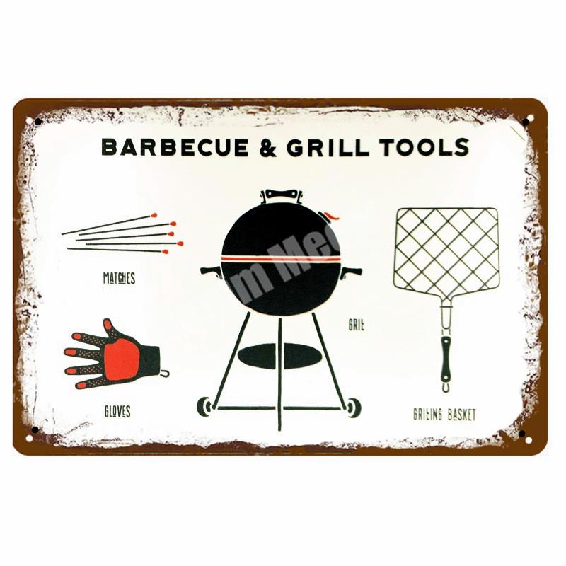 BUTCHER'S GUIDE Vintage Metall Zeichen Küche Dekorative Platten Plaque Cut Rindfleisch Pferd Huhn Schwein Poster Ente Wand Aufkleber N265