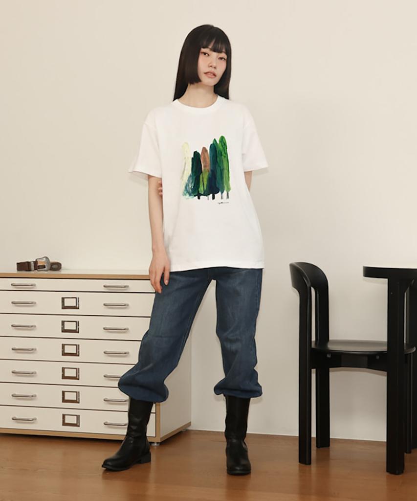 Artist Ttunu Ayaka, Trees In Makinogaike Park Short-Sleeved T-Shirt