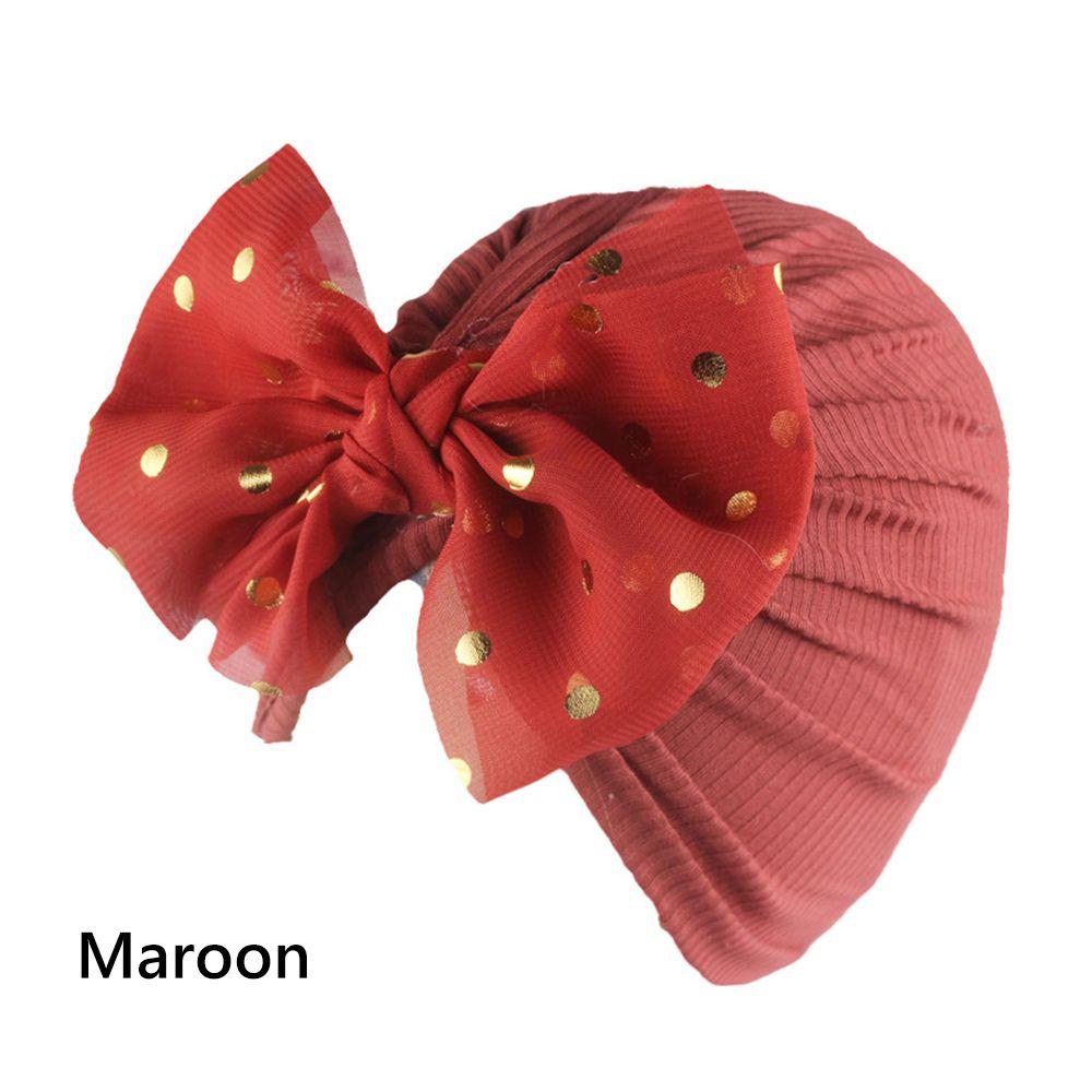 Soft Headwear Hair Accessories Infant Hospital Hat Head Wrap Baby Turban Hat Bowknot Beanies