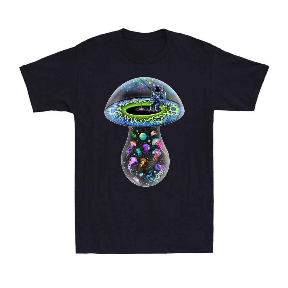 Magic Mushroom Psychedelic Trippy Shirt Tripping On Space Mushroom Men s T-Shirt Unisex T-Shirt XXXL