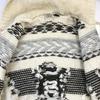 90s Nicholas New Wool Cowichan Zip Knit Parker Men L Beige(USED)