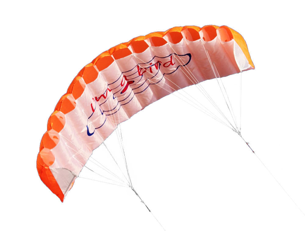 Outdoor Sports Dual Line Stunt Parafoil Kite 1.4m Power Soft Kite with Handle 30m Line