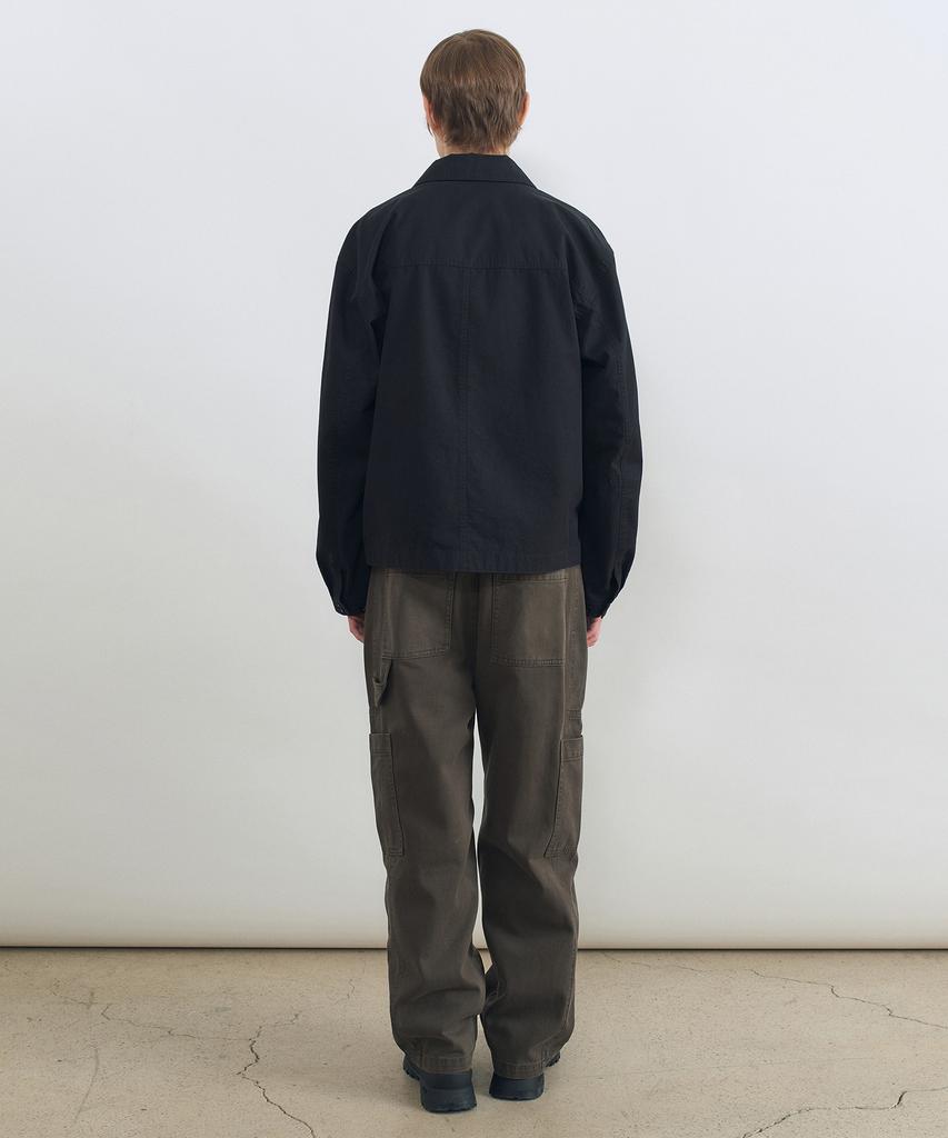 INSILENCE Paneled Work Pants Brown