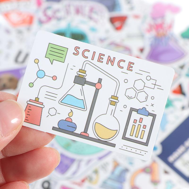 100 ks nálepka Science Chemistry Laboratory pro kufr na notebook na skateboard