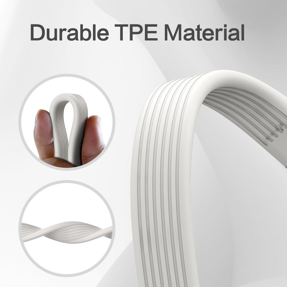 Silicone USB Cable Keychain High-Speed Transfer 40Gbps Data Cable 240W USB C Cable Universal