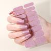 16Tips Full Cover Nail Stickers DIY Nail Polish Strips Sparkling Glitter Self Adhesive Nail Art Stickers Manicure Decoration