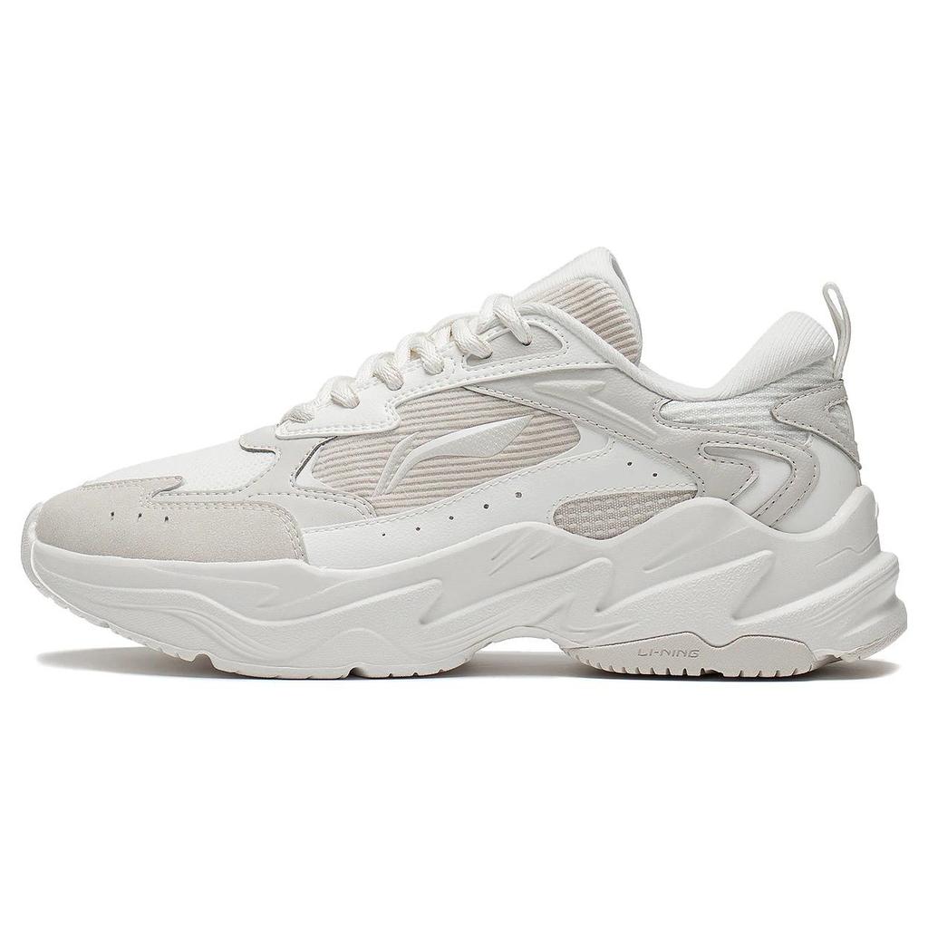 New LiNing Stargazing Cushioned Slip Resistant Low Top Running Shoes Women's White ARXU008-1