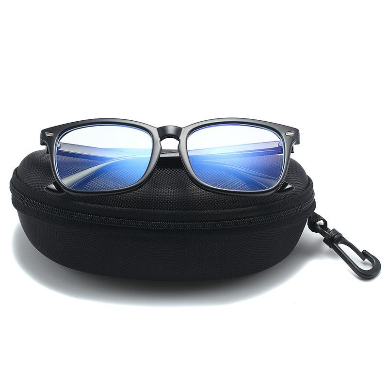 1PC Hard Zipper Carabiner Sunglasses Case Portable Travel Eyewear Protector Box Glasses Storage Accessories