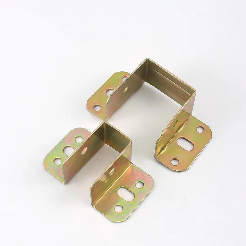 4Pcs Metal Thickened Bed Corner Bed Beam Support Bed Hinges Hook Corner Code Furniture Hardware Accessories