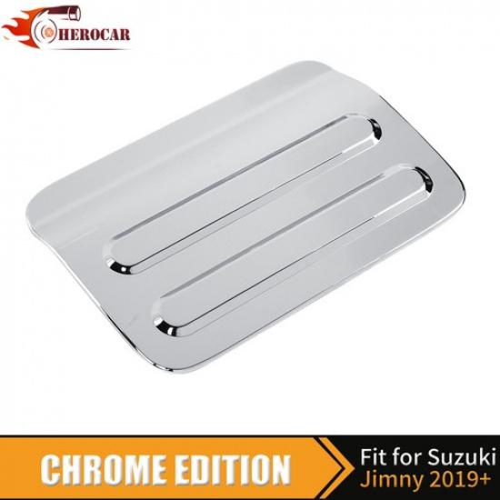 Chrome Fuel Tank Cap Cover Door Gas Trim for Suzuki Jimny 5Dr + Accessories