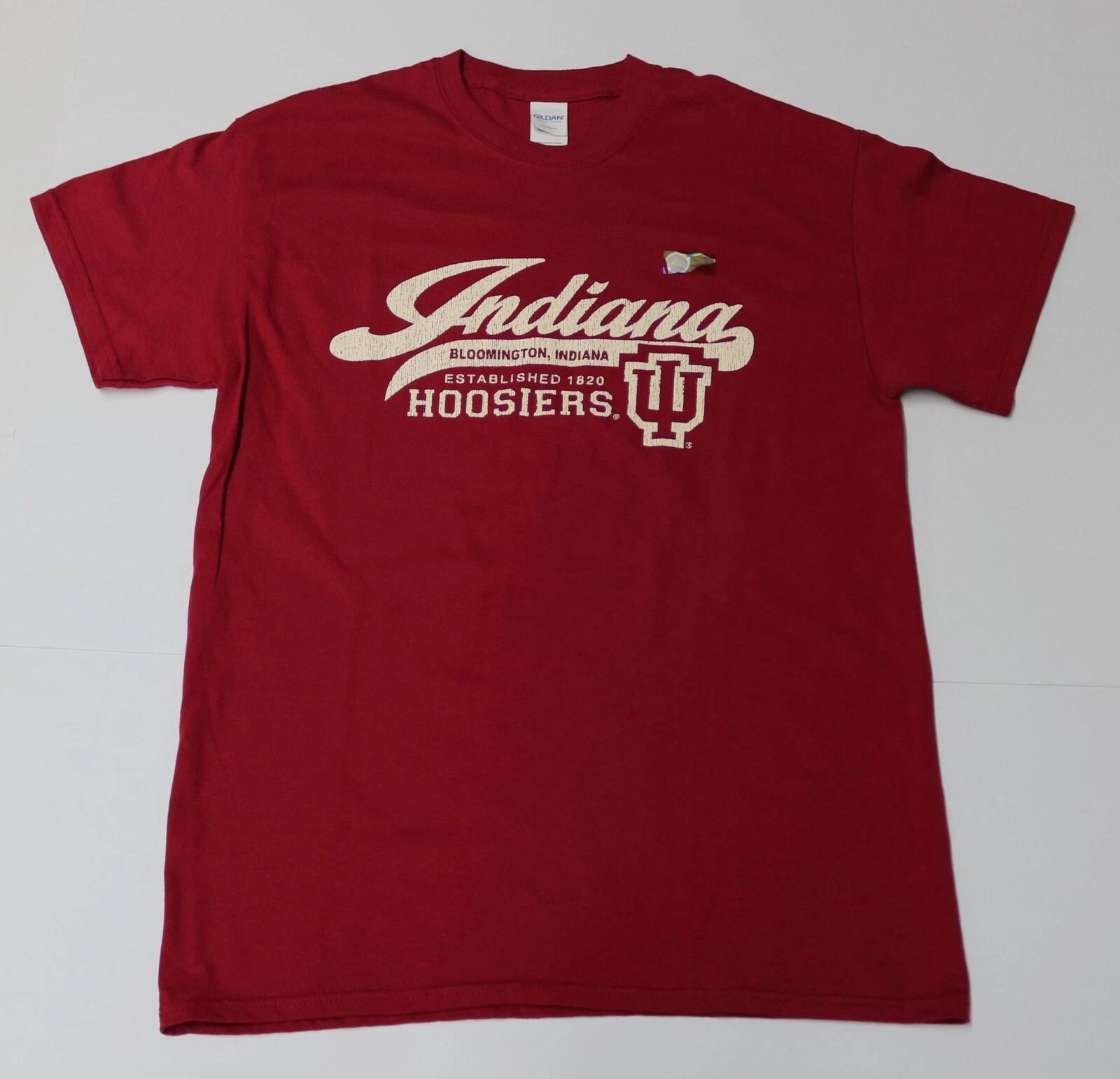 Bloomington, Indiana Hoosiers Established 1820 - Men s Red T-Shirt Size Medium M S