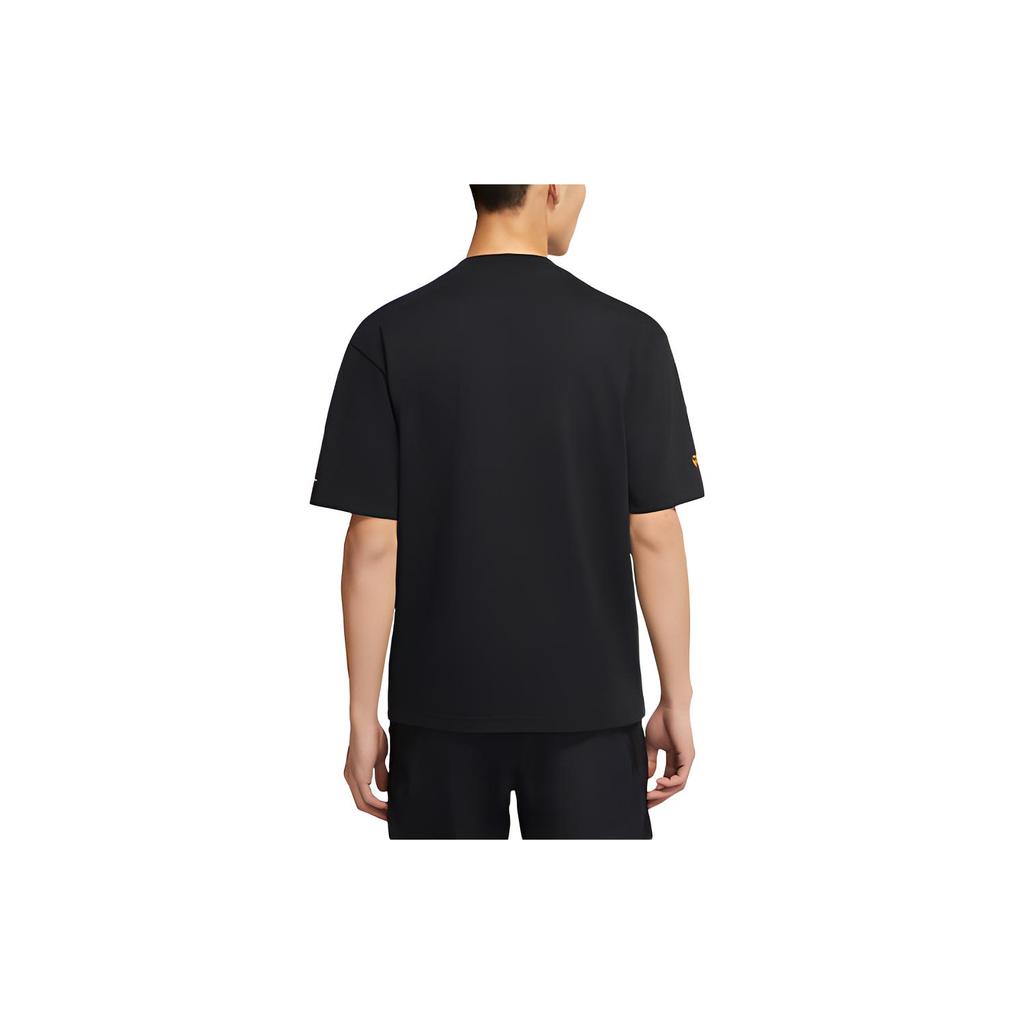 Jordan Why Not T Shirts Men's Black Crew Neck Moderate Straight Fit DC3248-010