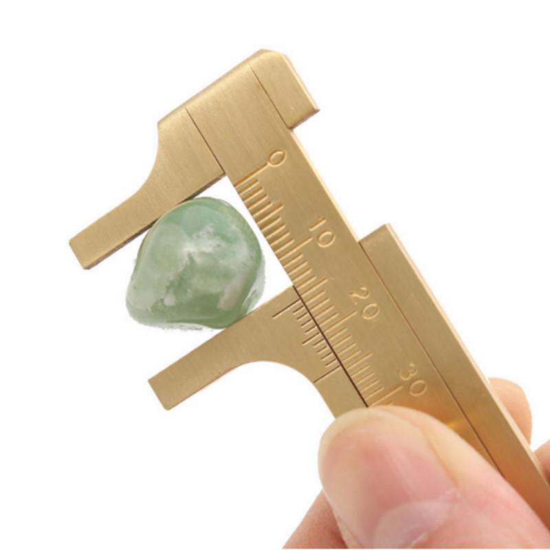 Mini Messing Schiebe Gauge Messschieber 80mm 3,25 zoll Tasche Lineal Doppel Skala