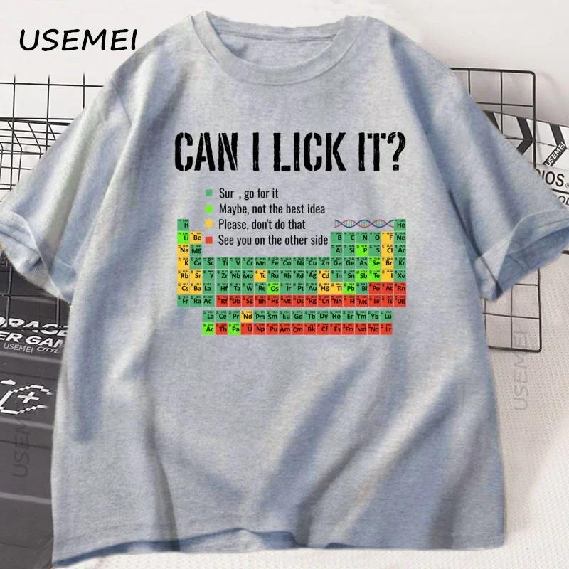 Pot să-l ling Tricou Tabelul Periodicității Bărbați Femei Tricou Tabelul Periodicității Casual Tricou Profesor de Chimie Gât Rotund Mânecă Scurtă