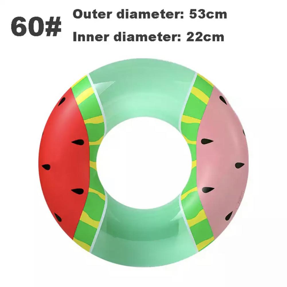 Watermelon Shaped Swimming  Ring With Handle Thickened Portable Underarm Swimmingring
