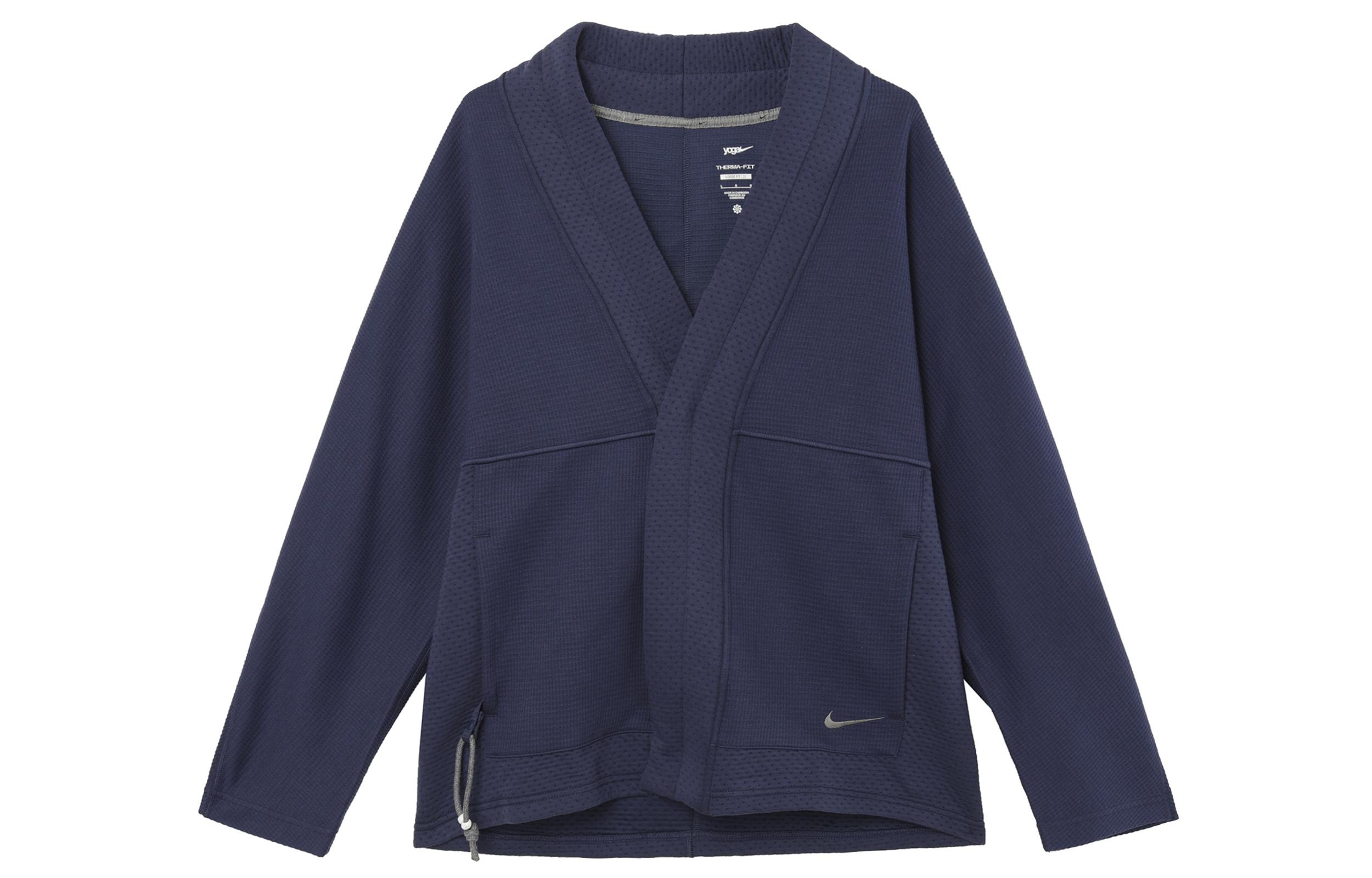 Nike Yoga Jackets & Coats Men s Dark Navy Blue/Iron Gray DQ6694-410 XXL