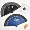 Ganve Folding Made in Horse Comes with Bag and Gift Silk Folding Folding Fan for Men and Perfect for Summer Day Fireworks Festival Yukata Kimono